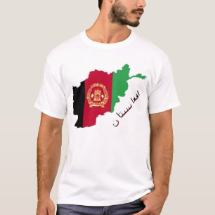 T-shirt Pays de drapeau de l'Afghanistan