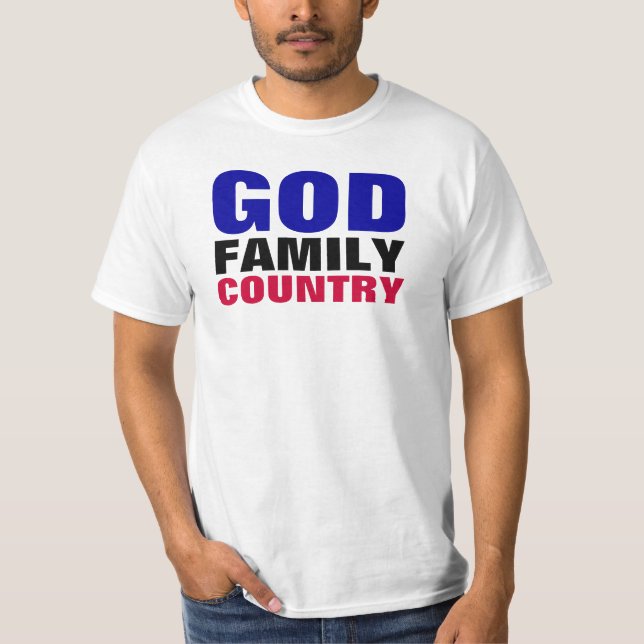 T-shirt Pays de famille de Dieu (Devant)