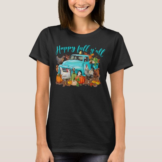 T-shirt Pays de l'Ouest Bonne Automne Y'all Poulet (Devant)