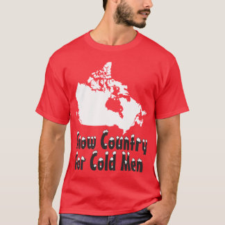 T-shirt Pays de neige pour les hommes froids