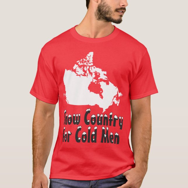 T-shirt Pays de neige pour les hommes froids (Devant)