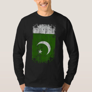 T-shirt Pays Drapeau Souvenir Grunge Drapeau Pakistan