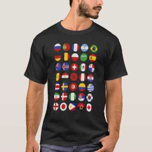T-shirt Pays Drapeaux internationaux Drapeaux mondiaux Voy