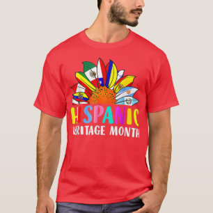 T-shirt Pays hispaniques latino-américains du Mois du patr