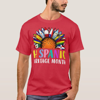 T-shirt Pays hispaniques latino-américains du Mois du patr
