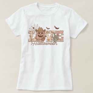T-shirt Pays occidental branché Citrouille Love Halloween