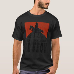 T-shirt Pays Occidental vintage Comme Un Cowboy En Rhinest
