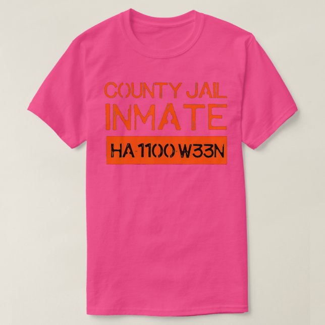 T-shirt Pays Prison Détenue Costume de prison Easy Hallowe (Design devant)