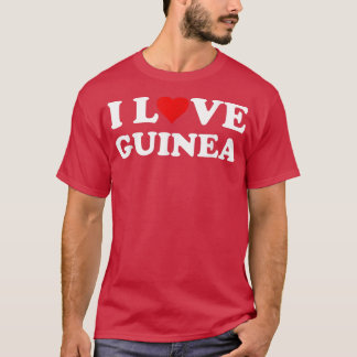 T-shirt Pays Voyage Souvenir I Love Guinée