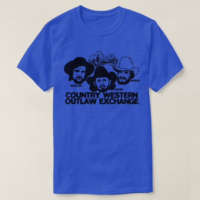 T-shirt Pays Western Outlaw Exchange (Design devant)