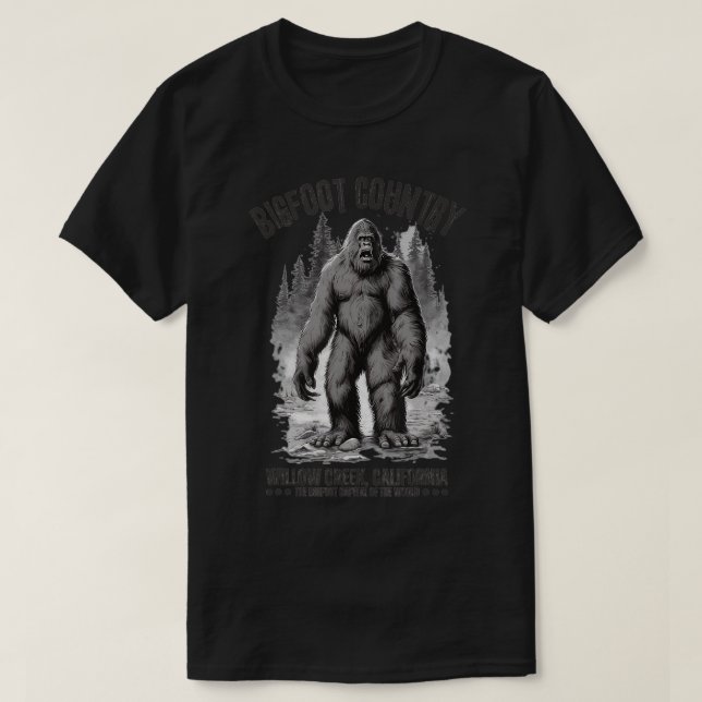 T-shirt Pays Willow Creek Californie Capitale (Design devant)