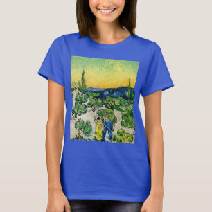 T-shirt Paysage avec couple en promenade de Vincent van Go