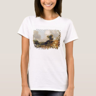 T-shirt Paysage avec le courant et le déversoir (huile su