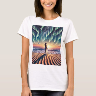 T-shirt Paysage cosmique : Aurora Dreaming 3D
