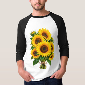 T-shirt Paysage de champ de tournesols magnifique