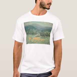 T-shirt Paysage de la Californie avec les pavots (1213)