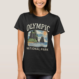 T-shirt Paysage de la forêt côtière Hoh Rainforest Olympic