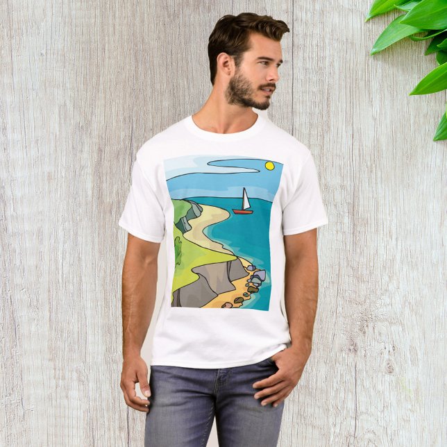 T-shirt Paysage de la voile (Créateur téléchargé)