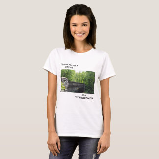 T-SHIRT PAYSAGE DE PONT AVEC LE TEXTE