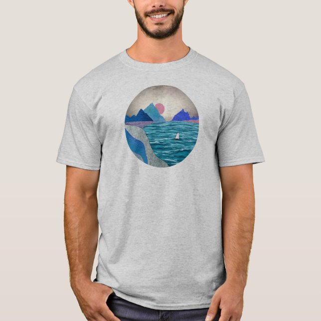 T-shirt Paysage de Sailboat Cove (Devant)