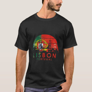 T-shirt Paysage de style Capitale Lisbonne Portugal