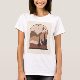 T-shirt Paysage désertique, Arizona, Art abstrait boho