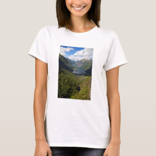 T-shirt Paysage du fjord de Geiranger, Norvège