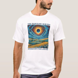 T-shirt Paysage Eclipse personnalisable