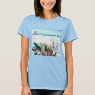 T-shirt Paysage enneigé avec Arles par Vincent van Gogh