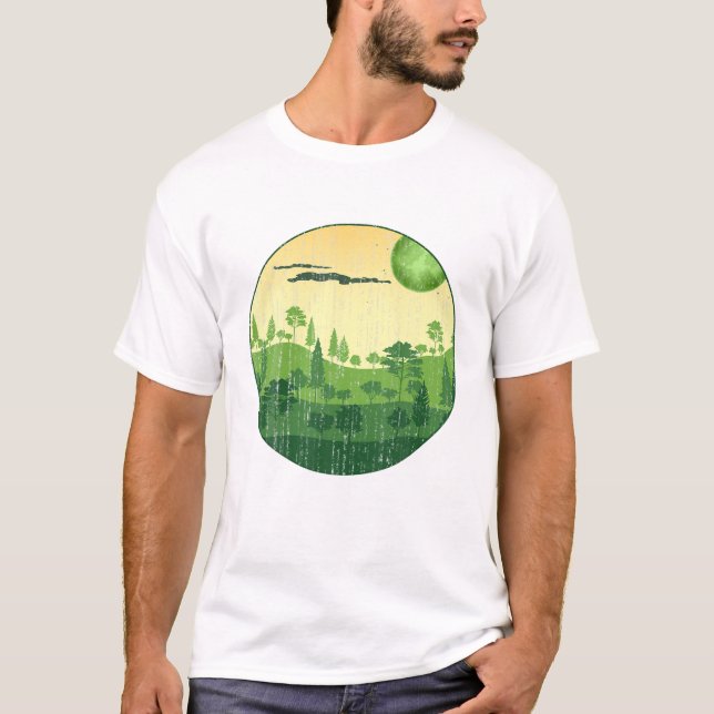 T-shirt Paysage forestier Faune Nature (Devant)