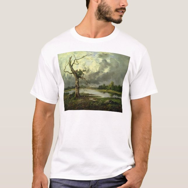 T-shirt Paysage français de rivière (Devant)