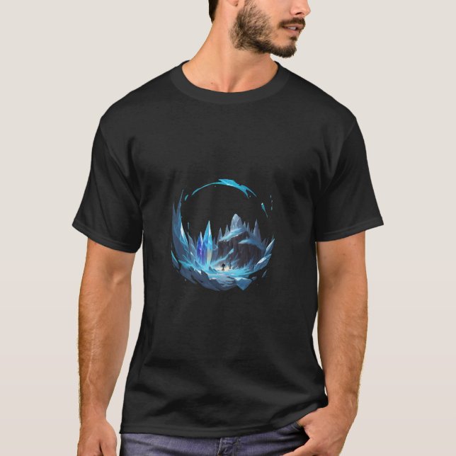 T-shirt Paysage gelé avec cristal (Devant)