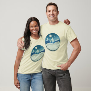 T-shirt Paysage Gelé Paisible