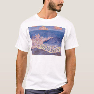 T-shirt Paysage marin bleu, effet de vague, c.1893