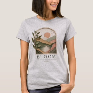 T-shirt Paysage Nature Boho Bloom Grandir à travers ce q