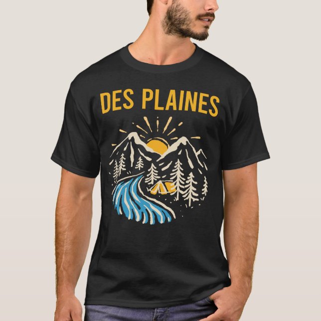 T-shirt Paysage Naturel Des Plaines (Devant)