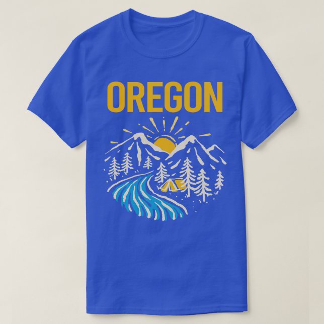 T-shirt Paysage naturel Oregon (Design devant)