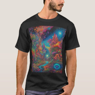 T-shirt Paysage psychédélique