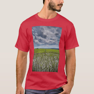 T-shirt paysage rural indonésien rizières à perte de vue