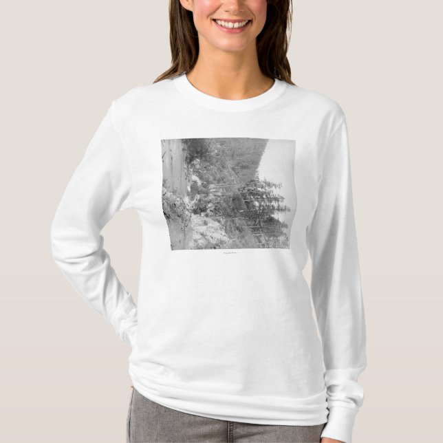 T-shirt Paysage sur la route de bois mort à Sturgis (Devant)