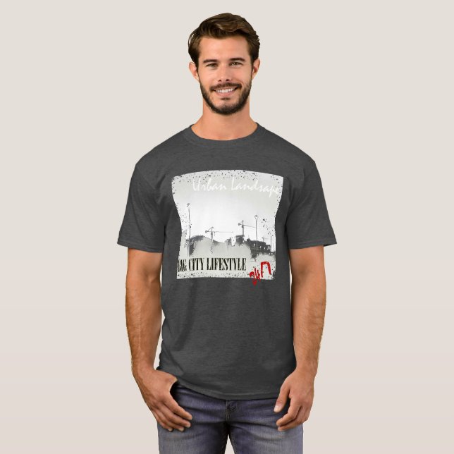 T-shirt paysage urbain (Devant entier)