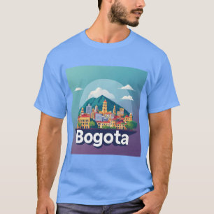 T-shirt Paysage urbain coloré de Bogota