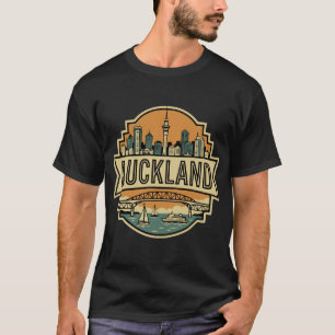 T-shirt Paysage urbain d'Auckland Nouvelle-Zélande