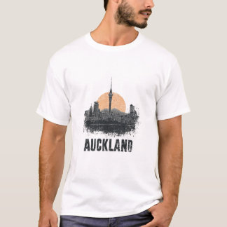T-shirt Paysage urbain d'Auckland Nouvelle-Zélande Voyage