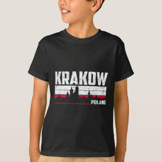 T-shirt Paysage urbain de Cracovie Pologne