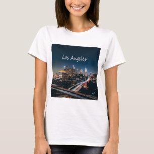 T-shirt Paysage urbain de la ville de Los Angeles Californ