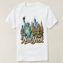 Paysage urbain de New York Art de voyage