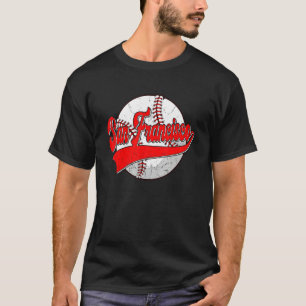 T-shirt Paysage urbain vintage de San Francisco Baseball H