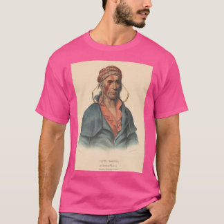 T-shirt Payta Kootha a Shawnee Warrior 1836 Solide Résilie