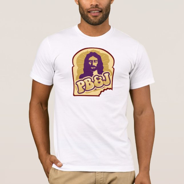 T-shirt PB et J, beurre d'arachide et Jésus (Devant)